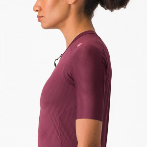 Tricou cu maneca scurta Castelli Espresso W, de dama, Visiniu, S - Img 7