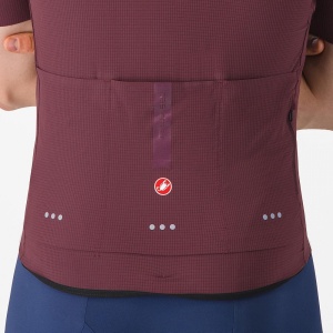 Tricou cu maneca scurta Castelli Premio EVO, pentru barbati, visiniu inchis, S - Img 4
