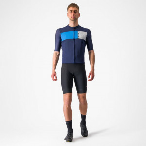 Tricou cu maneca scurta Castelli Prologo 7, Indigo/Albastru/Gri, S - Img 7