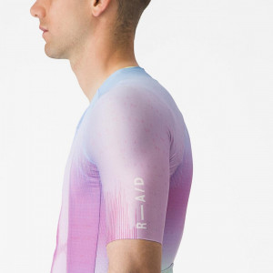 Tricou cu maneca scurta Castelli R-A/D, Violet Multicolor, M - Img 7