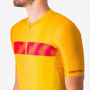 Tricou cu maneca scurta Castelli Unlimited Endurance Galben/Rosu XXL - Img 5