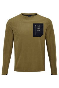 TRICOU CUBE ATX FLEECE JERSEY L/S BROWN M