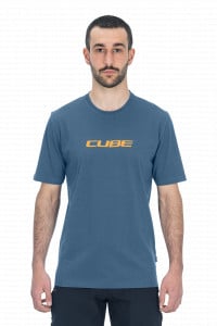 TRICOU CUBE ORGANIC T-SHIRT MOUNTAINS DARK BLUE L - Img 2