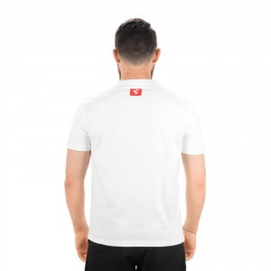 TRICOU CUBE T-SHIRT LOGO ALB ROSU XL - Img 2