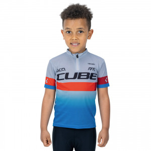 TRICOU JUNIOR CUBE TEAMLINE BLUE RED GREY XL (146/152)