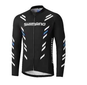 TRICOU SHIMANO THERMAL PRINT LONG SLEEVE BLACK (W1718)