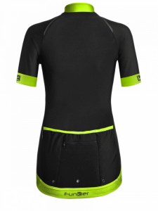 Tricou Termic Ciclism FUNKIER Bernalda Pro Aqua - Negru/Galben neon M - Img 2