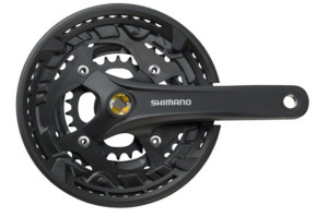 ANGRENAJ PEDALIER SHIMANO ACERA FC-T3010 44X32X22T BRAT 175MM PT. 9 VIT. PE SPATE CU CG COMPATIBIL CHAINCASE INCL. SURUBURI DE FIXARE NEGRU SHIMANO LOGO AMBALAT IND.