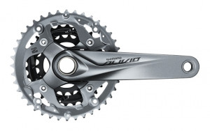 ANGRENAJ PEDALIER SHIMANO ALIVIO FC-M4050 40X30X22T BRAT 165MM PT. 9 VIT. PE SPATE 2-PCS FC FARA CG INCOMPATIBIL CHAINCASE FARA BUTUC PEDALIER AMBALAT IND.