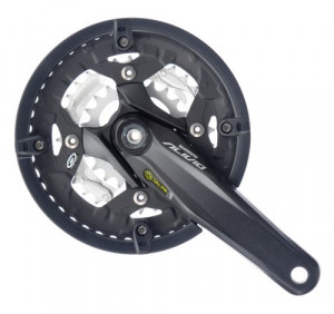 ANGRENAJ PEDALIER SHIMANO ALIVIO FC-M430-L 44X32X22T BRAT 170MM PT. 9 VIT. PE SPATE OCTALINK CU CG INCOMPATIBIL CHAINCASE CU SURUBURI NEGRU AMBALAT IND.