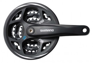 ANGRENAJ PEDALIER SHIMANO ALTUS FC-M311-L 42X32X22T PT. 7/8 VIT. PE SPATE BRAT 175MM OCTALINK CU CG COMPATIBIL CHAINCASE NEGRU VRAC