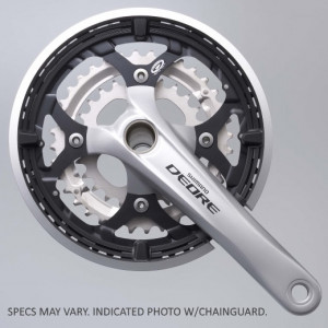 ANGRENAJ PEDALIER SHIMANO DEORE FC-M591-S 44X32X22T BRAT 170MM PT. 9 VIT. PE SPATE 2-PCS FC FARA CG COMPATIBIL CHAINCASE INCL. SM-BB52 ARGINTIU AMBALAT IND.