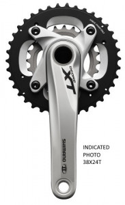 ANGRENAJ PEDALIER SHIMANO DEORE XT FC-M785-S 38X26T BRAT 180MM PT. 10 VIT. PE SPATE HOLLOWTECH 2 INCL. BUTUC PEDALIER ARGINTIU AMBALAT IND.