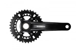 ANGRENAJ PEDALIER SHIMANO FC-M610-B2 BRAT 175MM 36X26T PT. 12 VIT. PE SPATE FARA BB FARA CG PT. CHAIN LINE 51.8MM NEGRU AMBALAT IND.
