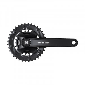 ANGRENAJ PEDALIER SHIMANO FC-MT101-2 36X22T BRAT 175MM PT. 9 VIT. PE SPATE FARA CG INCL. SURUBURI INCOMPATIBIL CHAINCASE NEGRU AMBALAT IND.