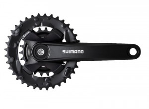 ANGRENAJ PEDALIER SHIMANO FC-MT101-B2 36X22T BRAT 175MM PT. 9 VIT. PE SPATE FARA CG INCL. SURUBURI INCOMPATIBIL CHAINCASE CHAIN LINE 3MM OUTBOARD NEGRU AMBALAT IND.