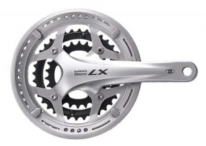 ANGRENAJ PEDALIER SHIMANO FC-T661 DEORE LX 175MM HOLLOWTECH 2 48X36X26T CU CG COMPATIBIL CHAINCASE CU BUTUC PEDALIER AMBALAT IND.