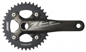 ANGRENAJ PEDALIER SHIMANO ZEE FC-M640 36T BRAT 165MM PT. 10 VIT. PE SPATE CONSTRUCTIE 2-PIECE FARA BASH GUARD INCL. BUTUC PEDALIER PT. CADRU 68/73MM AMBALAT IND.