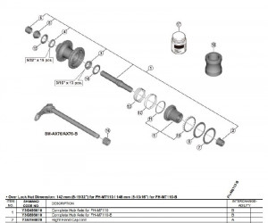 AX COMPLET PT. BUTUC SHIMANO PT. FH-M7110 142MM