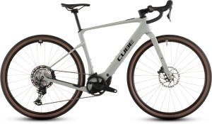 BICICLETA ELECTRICA CUBE NUROAD HYBRID C:62 RACE 400X REEDBEIGE BLACK 2026 L