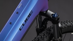 BICICLETA ELECTRICA CUBE REACTION HYBRID ONE 600 EASY ENTRY BLUEIRIS REFLECT 2026 cadru M (18") - roti 29 - Img 2