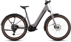 BICICLETA ELECTRICA CUBE REACTION HYBRID PERFORMANCE 600 FE EASY ENTRY PLUMGREY BLACK 2026 cadru L (20") - roti 29