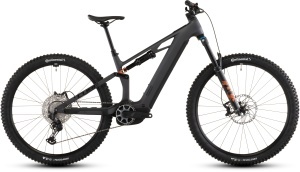 BICICLETA ELECTRICA CUBE STEREO HYBRID ONE44 HPC SLX 800 SLABGREY ORANGE 2026 cadru S (16") - roti 27.5