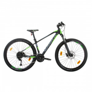 Bicicleta Sprint Apolon 27.5 Negru Mat/Verde Neon 440 mm
