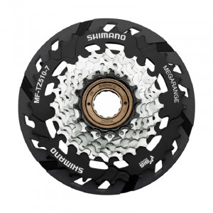 BLOC DE PINIOANE PE FILET SHIMANO MF-TZ510-7 7 VIT. 14-16-18-20-22-24-34T CU PROTECTIE SPITE AMBALAT IND.