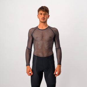 Bluza de corp Castelli Miracolo Wool LS, Antracit, XXL - Img 4
