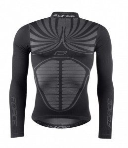 Bluza functionala Force Thunder cu maneci lungi neagra XS-S - Img 2