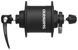 BUTUC CU DINAM SHIMANO ALIVIO DH-T4000-1N 6V-1.5W 36H OLD 100MM QR 133MM PT. ROATA 18-28 INCH NEGRU AMBALAT IND.