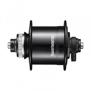 BUTUC CU DINAM SHIMANO DH-UR700-3D 32H 100X108MM QR 133MM NEGRU 6V 3W PT. ROTOR CENTER LOCK PT. 26-28 INCH E2 TERMINAL INCL. SM-DH10 NEGRU AMBALAT IND.