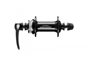 BUTUC FATA SHIMANO DEORE HB-M6000 32H OLD 100MM AX 108MM QR 133MM PT. ROTOR CENTER LOCK (FARA PIULITA DE STRANGERE) FARA PROTECTIE PT. MONTURA DISCULUI NEGRU AMBALAT IND.