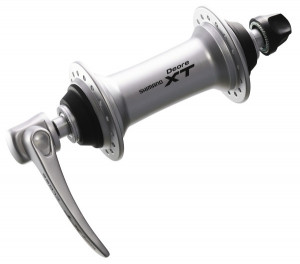 BUTUC FATA SHIMANO HB-M770S DEORE XT 32H ARGINTIU OLD:100MM AX:108MM AMBALAT IND.