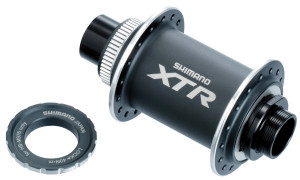 BUTUC FATA SHIMANO XTR HB-M976 36H OLD 110MM PT. AX E-THRU 20MM. PT. ROTOR CENTER LOCK INCL. PIULITA DE STRANGERE FARA PROTECTIE PT. MONTURA DISCULUI AMBALAT IND.