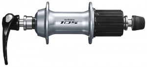 BUTUC SPATE SHIMANO 105 FH-5800-S 32H 10/11 VIT. OLD 130MM AX 141MM QR 163MM ARGINTIU ARGINTIU AMBALAT IND.