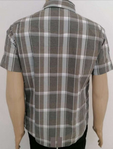 CAMASA SHIMANO TRANSIT CHECK BUTTON UP SHORT SLEEVE MOREL (SS17) - Img 2