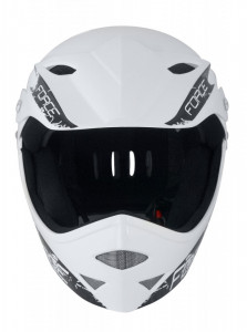 Casca Force Downhill Junior Alb lucios S-M (54-58 cm) - Img 3