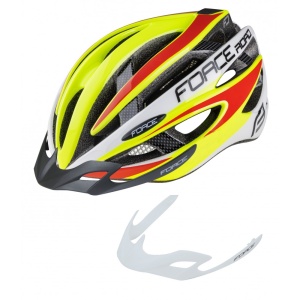 Casca Force Road fluo/alb/rosu L-XL (58-63 cm) - Img 6