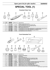 CHEIE PT. MONTAT/DEMONTAT ANGRENAJ PEDALIER SHIMANO TL-UN75 - Img 2