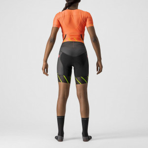 Costum de triatlon cu maneca scurta Castelli Free Sanremo W SS, de dama, Portocaliu/Negru, XS - Img 2