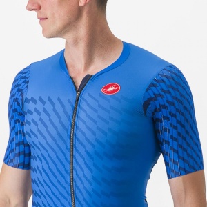 Costum de triatlon cu maneca scurta Castelli PR 2 Speed Suit Albastru/Bleumarin XXL - Img 5