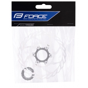 Disc frana Force 160mm Center Lock, arginitu - Img 2