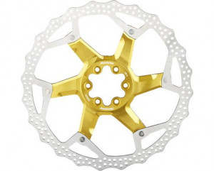 Disc frana Reverse Discrotor 203mm aluminiu/otel auriu - Img 2