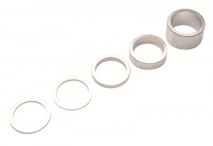 DISTANTIERE PRO ALU 1-1/8" 5 BUC 2/2 5/10/20MM ARGINTIU