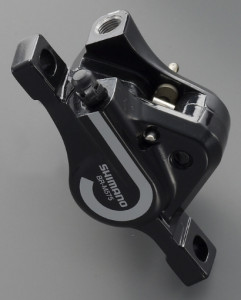 ETRIER FRANA PE DISC SHIMANO BR-M575 FATA SAU SPATE FARA ADAPTOR POST MOUNT PLACUTE RESIN AMBALAT IND.