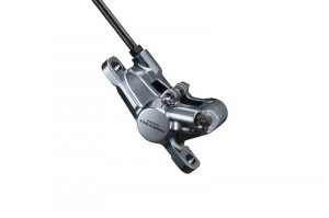 ETRIER FRANA PE DISC SHIMANO DEORE BR-M6000 HIDRAULICA FATA SAU SPATE FARA ADAPTOR PLACUTE RESIN G03S (FARA ARIPIOARE DE RACIRE) ARGINTIU AMBALAT IND.