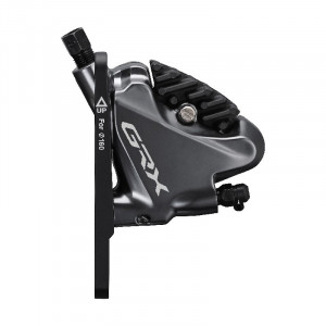 ETRIER FRANA PE DISC SHIMANO GRX BR-RX810 FATA FLAT MOUNT ADAPTOR PT. ROTOR 140/160MM PLACUTE L03A RESIN CU ARIPIOARE DE RACIRE AMBALAT IND.