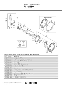 FOAIE SHIMANO 32T PT. FC-M580